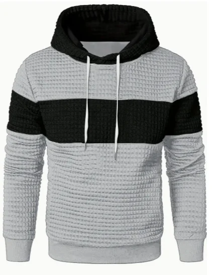 Heren hoodie met lange mouwen en trekkoord. Comfortabel en stijlvol voor dagelijks gebruik. Ideaal voor een relaxte en casual uitstraling.