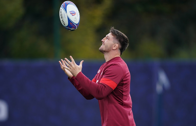 Tom Curry during England's training session at the National Institute of Sport in Paris, France on Wednesday.