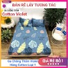 Ga Chống Thấm Cotton 100% Violet Chống Thấm Nước Cao Cấp Cho Bé, Ga Chống Thấm Cotton Hàng Loại 1