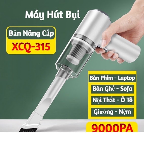 Máy Hút Bụi Cầm Tay Mini Không Dây Siêu Tiện Lợi - Hút Bụi Xe Ô Tô. Giường Nệm Lông Chó Mèo