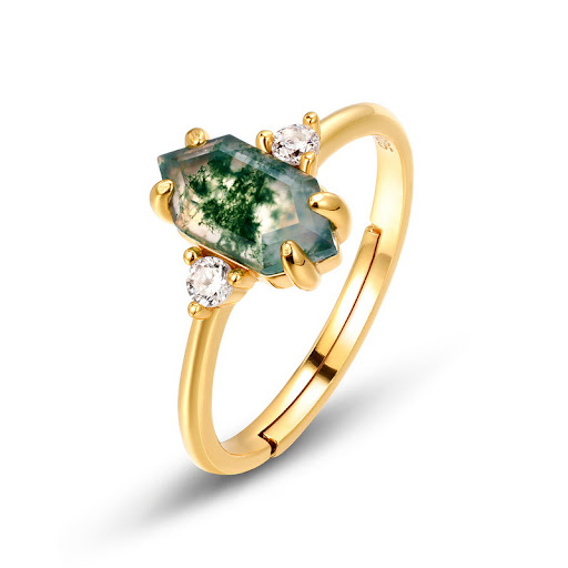Title 2, Womens Fashion Water Plants Agate Ring adds a ...