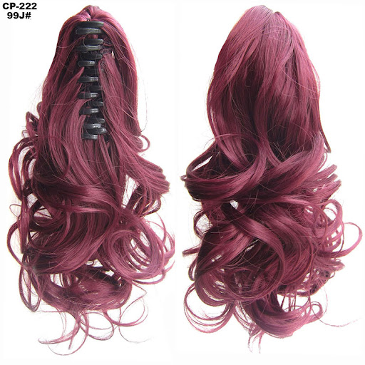 Title 29, Long Wave Ponytail Hairpiece Gray Hair Clip In ...