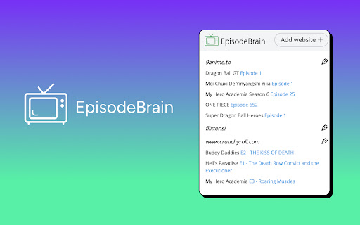 EpisodeBrain: Anime & TV Show Tracker
