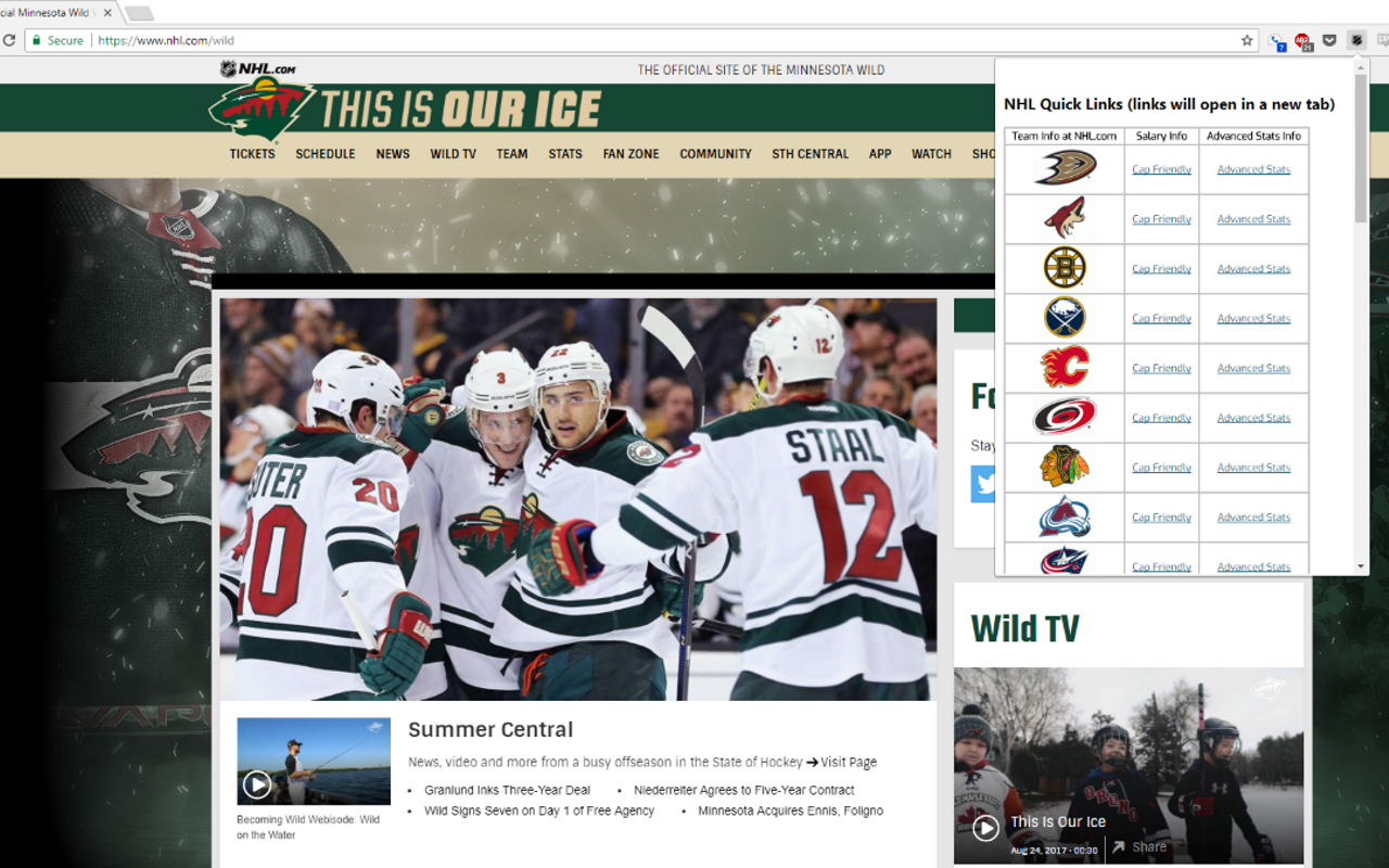 NHL Quick Links Preview image 0