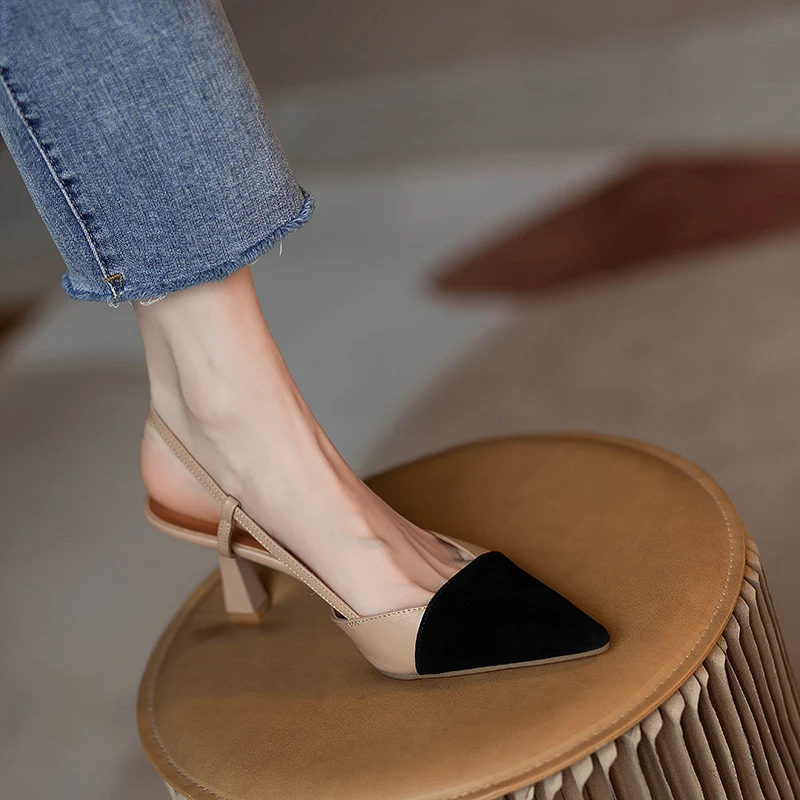 Title 5, Womens Versatile Nude French Pointed High-Heel...