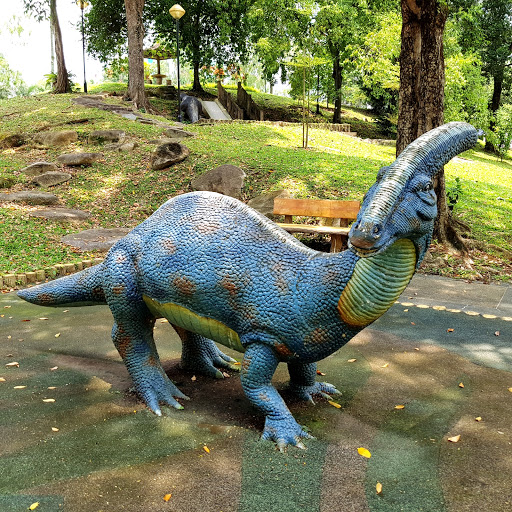 Parasaurolophus in a Park