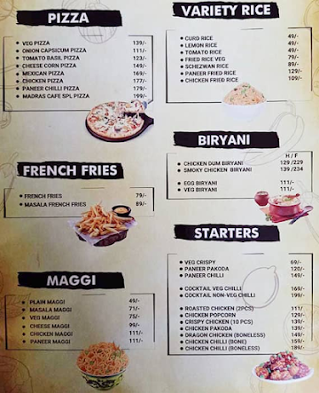 Madras Cafe menu 