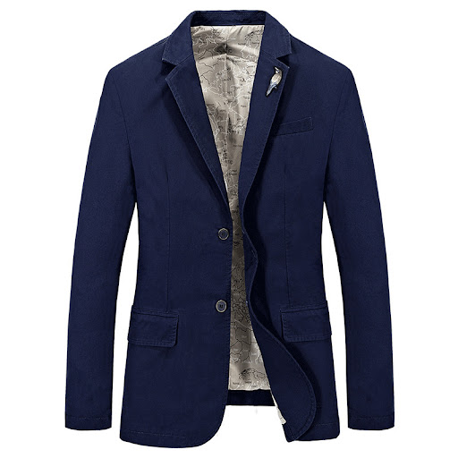Title 2, Mens cotton casual suit jacket Comfortable cot...