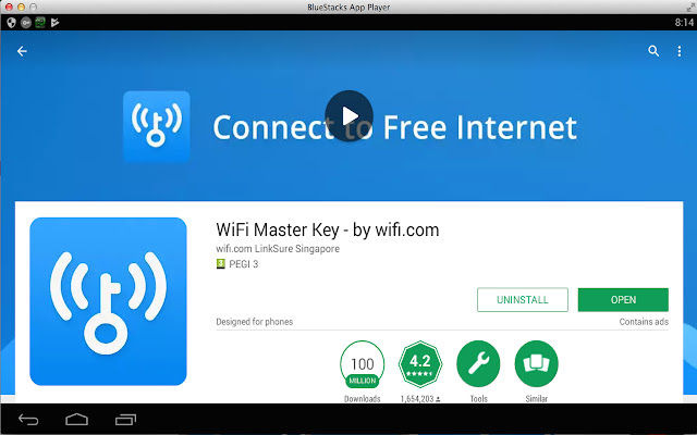 Install WiFi Master Key App on PC chrome extension