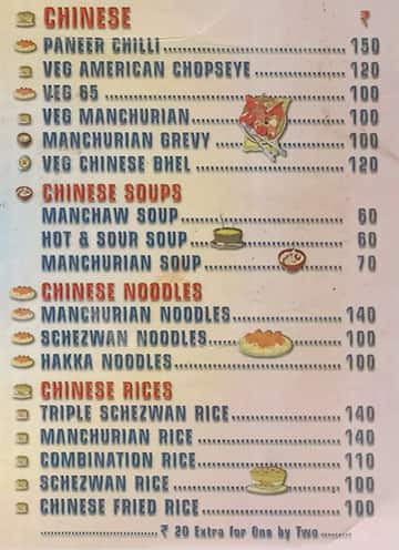 Shivanjali Restaurant menu 