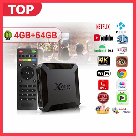 Đầu Tv Box X96Q Android 10.0 4K Hd Thông Minh Chất Lượng Cao