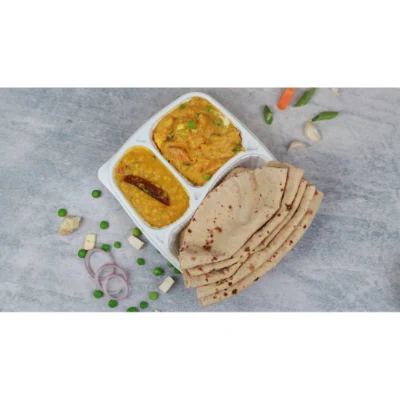 5 Pc Roti + Mix Veg + Dal