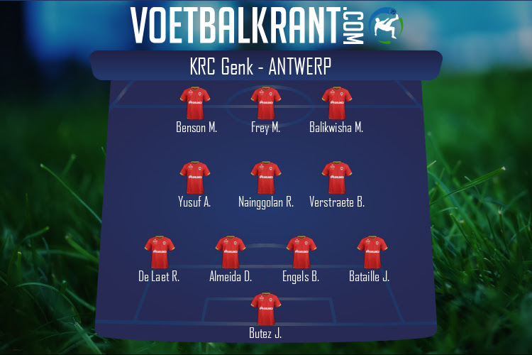 Opstelling Antwerp | KRC Genk - Antwerp (19/12/2021)