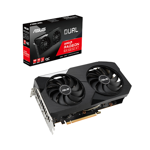 Card màn hình ASUS DUAL-RX6650XT-O8G 8GB GDDR6 (90YV0HL0-M0NA00)