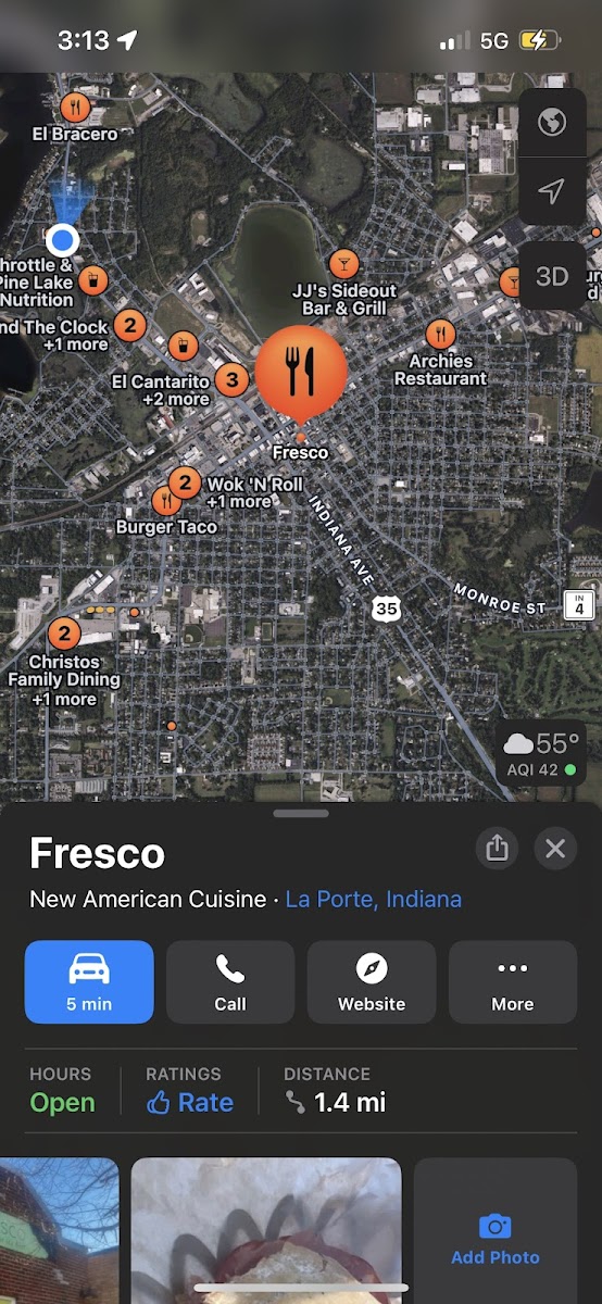 Fresco gluten-free menu