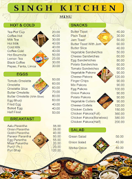 Singh Kitchen menu 1