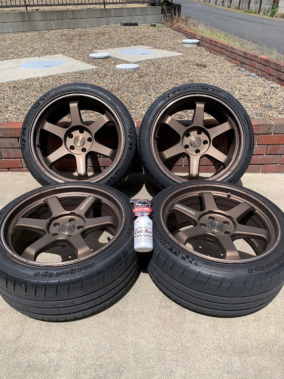 インプレッサ WRX STIのお盆休み・山の日・ガチアワ・ホイール鉄粉除去・TE37ultraに関するカスタム事例の投稿画像1枚目