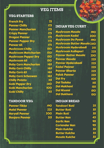 Lush Green Restaurant menu 