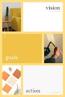 Vision Goals Action - Pinterest Pin item