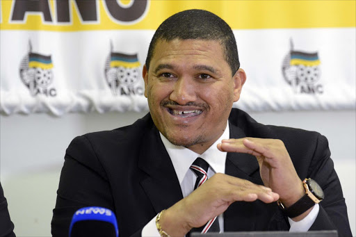 July 15, 2013. CAPE TOWN. Marius Fransman [Western Cape ANC chairman] address an ANC press conference. Pic: Trevor Samson. © Business Day