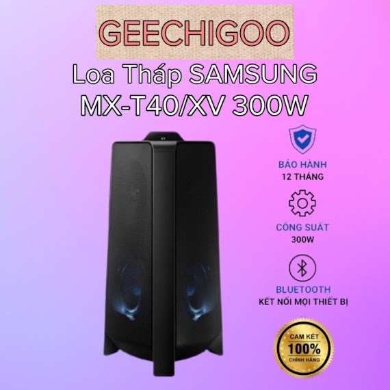 [Mã 156Elha80K Giảm 6% Đơn 400K] Loa Tháp Karaoke Samsung T40/Xv 300W Hàng Chính Hãng