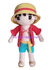 Luffy One Piece Bằng Len Nhồi Bông Thủ Công Handmade