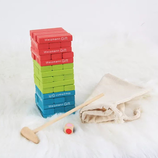 Title 5, Childrens Jenga Board Game Building Blocks Par...