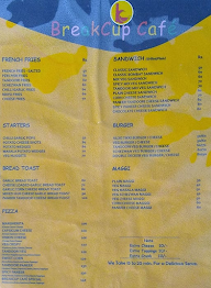 Breakcup Cafe menu 1