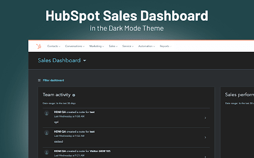 Dark Mode for HubSpot