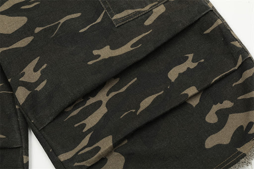 Title 9, Mens Camouflage Washed Old Overalls Cropped Pa...
