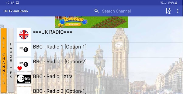 UK TV & Radio Captura de pantalla