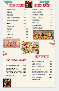 Safari Delicia Bakery, Juice & Sweets menu 1