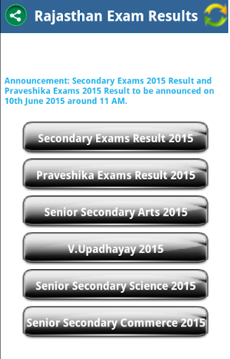 Rajasthan Exam Results