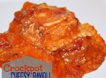 Crockpot Ravioli Recipe Easy, Cheesy was pinched from <a href="http://myfindsonline.com/easy-cheesy-crockpot-ravioli-recipe/" target="_blank">myfindsonline.com.</a>