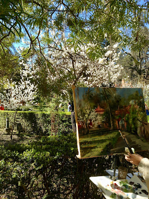 Los Jardines del Real Alcazar, Seville, artista desconocido di vett