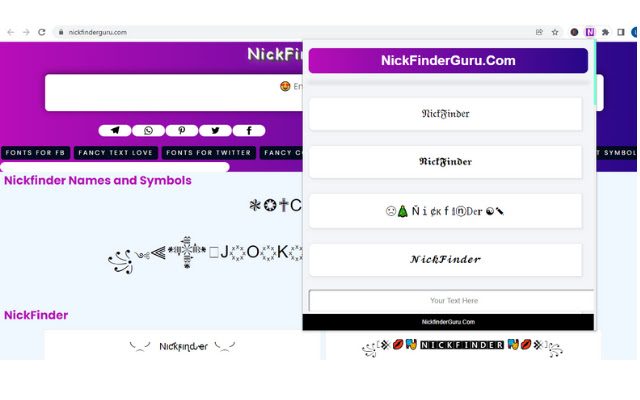 Nickfinder