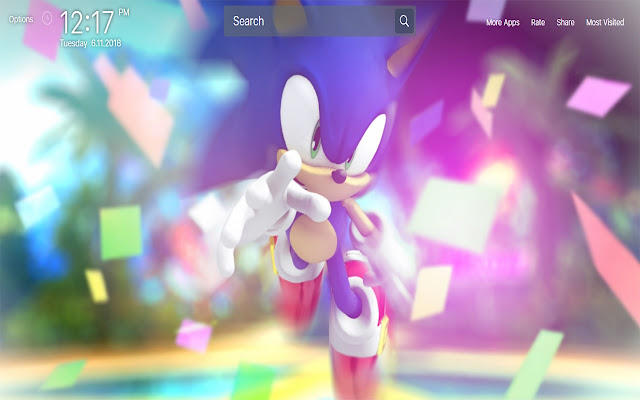 Sonic The Hedgehog New Tab Wallpapers