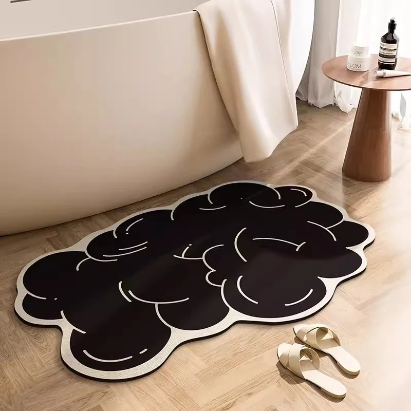 Nordic Abstract Diatom Ooze Absorberende Badmat Sneldrogend Antislip Modern Scandinavisch Design voor Veiligheid en Comfort