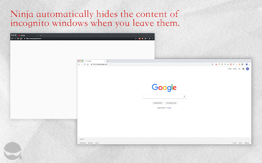 Ninja: Hide / Blur Windows & Tabs