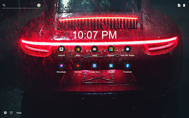 Supercar New Tab Wallpaper Theme