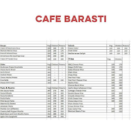 Cafe Barasti menu 1
