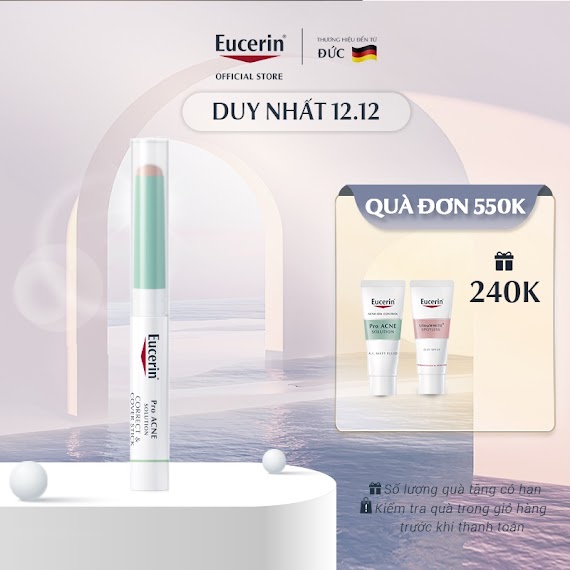 Kem Che Khuyết Điểm & Giảm Mụn Eucerin Pro Acne Correct & Cover Stick 2G