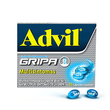 Advil Gripa Ibuprofeno, Alivio de los mutisíntomas de la gripa x 10 caps  