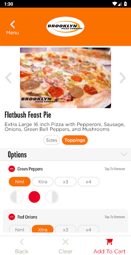 Screenshot Brooklyn Pizza Company