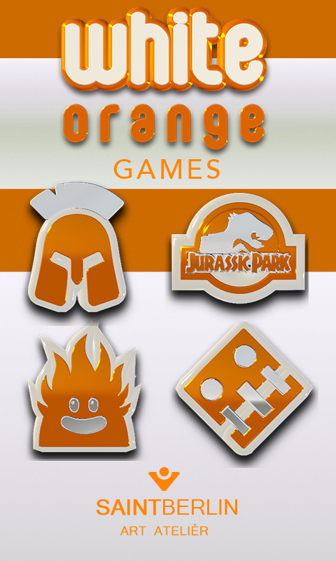 White Orange Icon Pack Screen 2