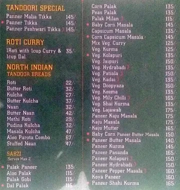 Anna Kuteera menu 