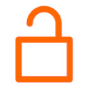 logo: open padlock