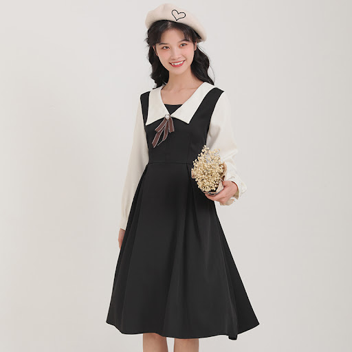 Title 4, French Retro Niche Dress Womens Spring Timeles...