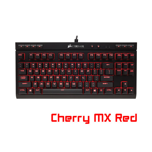 Bàn phím cơ CORSAIR K63 (TKL/Cherry MX Red/Đỏ) CH-9115020-NA