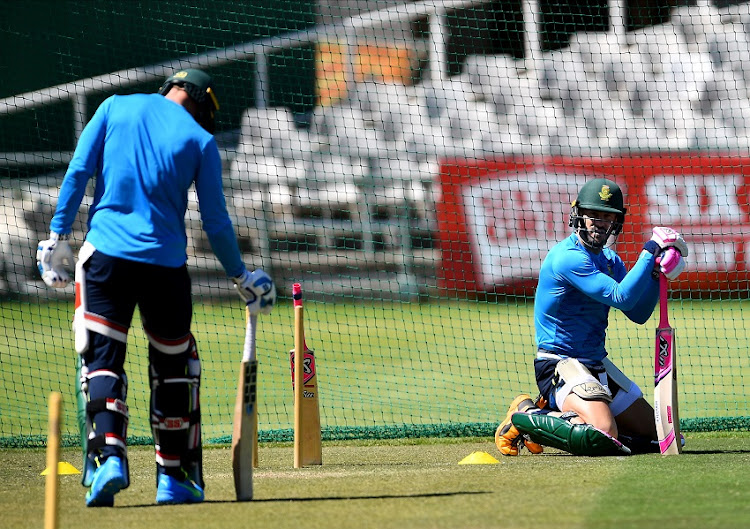 South African National Cricket Team training session at Six Gun Grill Newlands on November 19, 2020 in Cape Town, South Africa.